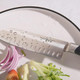 Linoroso Santoku Knife 7 Inch Meat Kitchen Asian Chef Knife German High Carbon Stainless Steel Chopping Knife With Full Tang Ergonomic Handle For Home Kitchen And Restaurant