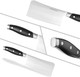 Linoroso Chopping Knife 6.3 Inch Meat Cleaver German High Carbon Stainless Steel Chopper Butcher Knife With Full Tang Ergonomic Handle For Home Kitchen And Restaurant