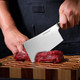 Linoroso Chopping Knife 6.3 Inch Meat Cleaver German High Carbon Stainless Steel Chopper Butcher Knife With Full Tang Ergonomic Handle For Home Kitchen And Restaurant