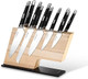 Linoroso Magnetic Knife Block Knife Holder Knife Stand Super Strong Magnet Double Sided Kitchen Knives Storage Fitted American Ash Wood Black Oxide Stainless Steel Base Linoroso Magnetic Knife Block Knife Holder Knife Stand Super Strong Magnet Double Sided Kitchen Knives Storage Fitted American Ash Wood Black Oxide Stainless Steel Base