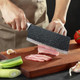 3Pcs Chef Knife Little Cook Chef Knife Set Includes 7 Inch Chef Knife 7 Inch Cleaver Knife And 4.5 Inch Boning Knife Premium Stainless Steel With Ergonomic Plastic Handle (Blackening Technique)