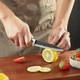 3Pcs Chef Knife Little Cook Chef Knife Set Includes 7 Inch Chef Knife 7 Inch Cleaver Knife And 4.5 Inch Boning Knife Premium Stainless Steel With Ergonomic Plastic Handle (Blackening Technique)