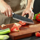 3Pcs Chef Knife Little Cook Chef Knife Set Includes 7 Inch Chef Knife 7 Inch Cleaver Knife And 4.5 Inch Boning Knife Premium Stainless Steel With Ergonomic Plastic Handle (Blackening Technique)