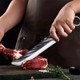 3Pcs Butcher Knife Set Boning Knife Chef Knife Sharp Blade Slicer Stainless Steel Kitchen Knives Cleaver Knife Cooking Knife Cutter Meat Slicing Knife Slaughter Knife Utility Knife Beef