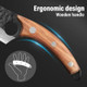 Butcher Knife Hand Forged Boning Knife With Sheath Viking Knife Japanese Knife High Carbon Steel Fillet Chef Knife Meat Cleaver Knife For Kitchen Camping Bbq (Brown)