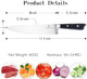 8 Inch Chef Knife - High Carbon Stainless Steel Sharp Kitchen Knife With Ergonomic Handle For Family & Restaurant Packed With Box