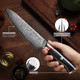 Chef Knife 8 Inch Damascus Steel Kitchen Knifesuper Sharp Cooking Knifeprofessional Sushi Knifecarving Knife And Fish Fillet Knifehigh Carbon Super Steel Vg10 Steel Core
