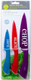 Luciano Housewares 3-Piece Kitchen Knife Set 12 X 1 Inches Multicolor