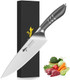 Mad Shark Chef Knife Razor Sharp Kitchen Knife Well Balanced Cooking Knife With Box 8 Inch Grey