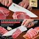 Mad Shark Chef Knife Razor Sharp Kitchen Knife Well Balanced Cooking Knife With Box 8 Inch Grey