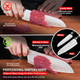 Mad Shark Kitchen Knife Professional 8-Inch Santoku Knife Made Of German High Carbon Stainless Steel Non-Stick Ultra Sharp Kitchen Knife With Ergonomic Handle Box Mad Shark Kitchen Knife Professional 8-Inch Santoku Knife Made Of German High Carbon Stainless Steel Non-Stick Ultra Sharp Kitchen Knife With Ergonomic Handle Box
