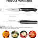 Mad Shark 3.5 Inch Paring Knife Small Kitchen Knives Ergonomic Handle Ultra Sharp Fruit Knife For Fruitsvegetables Forged Synergy By German Stainless Steel
