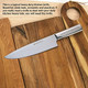 Mattstone Hill 7" Hollow Edge Asian Chef'S Knife - German Steel 304 Stainless Steel Handle