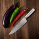 Mattstone Hill 7" Hollow Edge Asian Chef'S Knife - German Steel 304 Stainless Steel Handle