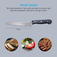Messermeister Custom Offset Scalloped Knife / 8” Black