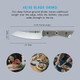 Messermeister Overland Chef 4.5” Utility Knife - Nitro Cobalt Steel Canvas Micarta Handle & Bottle Opener
