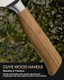 Mitsuharu 7 Inch Meat Cleaver Knife Shoman Series Chinese Classic Knife German High Carbon Stainless Steel Kitchen Knives With Olive Wood Handle Professional Butcher Chef Chopper With Case