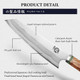 Mitsumoto Sakari 8 Inch Japanese Kiritsuke Chef Knife Hand Forged 67 Layers 440C Damascus Steel Kitchen Knives Professional Meat Sushi Chef'S Knife (White Pomegranate Handle & Sandalwood Box)