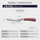 Mitsumoto Sakari 7.5 Inch Japanese Damascus Chef Knife 67-Layer Hand Forged Vg-10 Damascus Knives