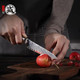 Mitsumoto Sakari 7.5 Inch Japanese Damascus Chef Knife 67-Layer Hand Forged Vg-10 Damascus Knives