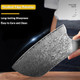 Damascus Cleaver Knife 7 Inch And Damascus Chef Knife 8 Inch Ultra Sharp - Lightweight Wood Handle - Blue Box