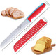 Bread Knife With Sheath 8 Inch Serrated Bread Knife For Homemade Bread Bread Cutter With Ergonomic Dual-Color Handle Great For Slicing Homemade Bread Bagels Cake (8 Inch)
