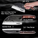 Huusk Serbian Chef Knife With Sheath - Japanese Meat Cleaver For Meat Cutting Hand Forged Butcher Knife With Wood Handle Full Tang Chopping Cleaver For Kitchen Outdoor Bbq Camping For Men Dad