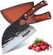 Huusk Serbian Chef Knife With Sheath - Japanese Meat Cleaver For Meat Cutting Hand Forged Butcher Knife With Wood Handle Full Tang Chopping Cleaver For Kitchen Outdoor Bbq Camping For Men Dad Huusk Serbian Chef Knife With Sheath - Japanese Meat Cleaver For Meat Cutting Hand Forged Butcher Knife With Wood Handle Full Tang Chopping Cleaver For Kitchen Outdoor Bbq Camping For Men Dad