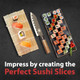 Mr Tazoi Stainless Steel Sushi Chef Knife - 11.75 Size - Ideal For Chefs Entertainers And Food Enthusiasts - Perfect For Crafting Sushi Or As A Unique