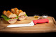 Mundial R5620-9E 9 In Offset Serrated Bread Or Sandwich Knife With Red Handle