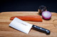 Mundial 5100 Series Meat Cleaver Carbon Stainless Steel Meat Cleaver With Full Tang Razor Sharp Edge With Polyacetal Handle Black Series