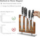 Magnetic Knife Block Without Knivesmagnetic Universal Stands With Strong Enhanced Magnets Strip Kitchen Storage Cutlery Large Organizer ，Knife Holder For Kitchen Organizer