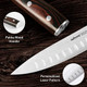 8 Inch Professional Chef Knife High Carbon Stainless Steel Ultra Sharp Kitchen Knife With Ergonomic Wooden Handle Packed By Box