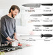Chef'S Knife Set With Box - 4 Pieces Damascus Kitchen Knives Vg10 Steel Professional Set With Non-Slip Micarta Handle Knife Sharpener Included