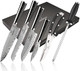 Nanfang Brothers 6-Piece Black Damascus Vg10 Stainless Steel Knife Set With Micarta Handles Includes Chef Bread Santoku Paring Knives Sharpener And Shears Nanfang Brothers 6-Piece Black Damascus Vg10 Stainless Steel Knife Set With Micarta Handles Includes Chef Bread Santoku Paring Knives Sharpener And Shears