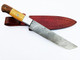 Nooraki Hk-82 Hand Forged Damascus Steel Chef Knife With Beautiful Pattern And Cowhide Sheath Multipurpose Kitchen Knives With Full Tang And Rosewood Handle For Everyday Use 12" Length