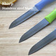 Classic Paring Knives With Straight Edge Spear Point Color Paring Knife Set Of 6 Fruit And Vegetable Knife Ultra Sharp Kitchen Knives German Steel Pp Plastic Handle Red/Green/Blue