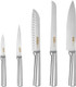 Numola Kitchen Knife Set 5 Piece Kitchen Knife With Ergonomic Handle Sharp Chef Knife Set Professional Stainless Steel Cooking Knife Set For Couple (Silvery) Numola Kitchen Knife Set 5 Piece Kitchen Knife With Ergonomic Handle Sharp Chef Knife Set Professional Stainless Steel Cooking Knife Set For Couple (Silvery)