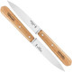 Opinel No. 112 Paring Knives 2 Piece Set Sandvik 12C27 Steel Everyday Use Prep Knives For Chopping Peeling Slicing Trimming Stabilized Sustainably Harvested Beechwood Handles Made In France
