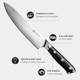 Paudin Damascus Chef Knife + Nakiri Knife