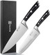 Paudin Chef Knife 8" + Santoku Knife 7" Paudin Chef Knife 8" + Santoku Knife 7"