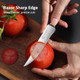 Paudin Utility Knife 5 Inch Kitchen Knife Ultra Sharp High Carbon Stainless Steel Small Chef Knife With Sheath Kitchen Utility Knife With Ergonomic Pakkawood Handle