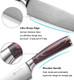 Paudin Chef Knife + Steak Knives Set Of 6