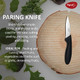 Pigeon 3-Piece Knife Set With Contoured Handle Utility Paring & Chef'S Knife Set For Kitchen Razor-Sharp Stainless Steel Blades Lightweight Dishwasher Safe Ideal For Meat Veggies Herbs & Nuts