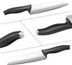 Plys 7 Inch Santoku Knives For Kitchen: Japanese Vegetable Chef Knife - Stainless Steel，Meat Cutting Cooking Tools Black
