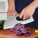 Plys Kitchen Meat Cleaver Knife Unique Effort Saving Knife Professional Stainless Steel Chef Cooking Knives For Cutting Meat Vegetable Father Mother