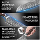 Plys Sharp Santoku Knife For Kitchen: Japanese 7 Inch Professional Chef Knives Stainless Steel Sharp Cutting Meat Cooking Cleaver