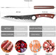 Purple Dragon Knife Set Meat Butcher Full Tang Chef Knives Hand Forged Kitchen Knife 8 Inch Boning Knife For Slicing Fish Cutting Meat Bbq
