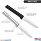 Rada Cutlery Regular Paring Knife (R101) 3.25" Stainless Steel Hollow Ground Blade Made In Usa Made In Usa Silver Handle