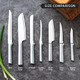 Rada Cutlery Regular Paring Knife (R101) 3.25" Stainless Steel Hollow Ground Blade Made In Usa Made In Usa Silver Handle